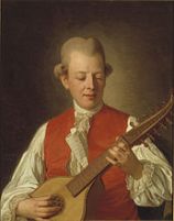 Carl Michael Bellman, porträtterad av Per Krafft 1779.